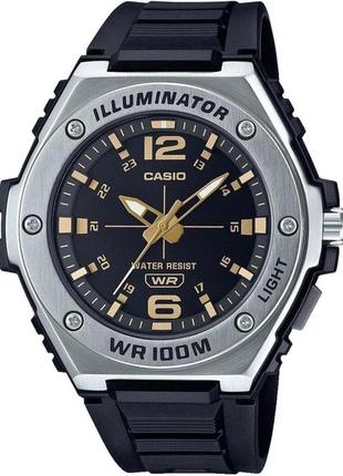 Мужские часы casio mwa-100h-1a2vdf, черный с серебристым