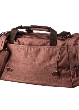 Дорожня сумка текстильна vintage 20138 коричнева