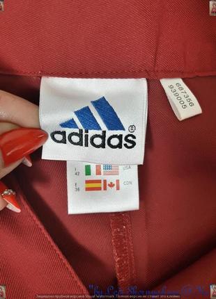 Фирменные adidas кюлоты в сочный цвет марсала/бордо с боковыми кнопками, размер л-ка9 фото