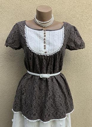 Блуза из жабо,етно стиль бохо