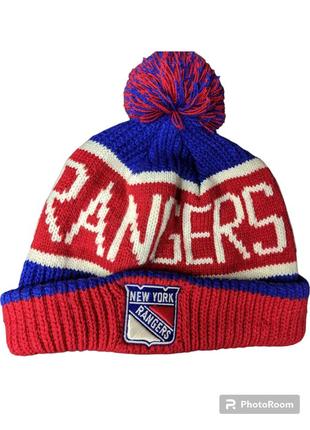 В'язані зимові шапки nhl new york rangers