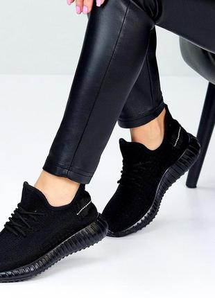 Жіночі чорні кросівки сітка спортивні текстильні літні легкі 36 37 38 41