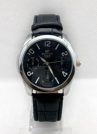 Мужские наручные часы edifice 8159g серебро с черным ремешком ( код: ibw889sb )2 фото