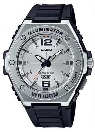Мужские часы casio mwa-100h-7avdf, серебристый с черным