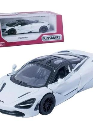 Дитяча колекційна машинка mclaren 720s kt5403w інерційна (білий)