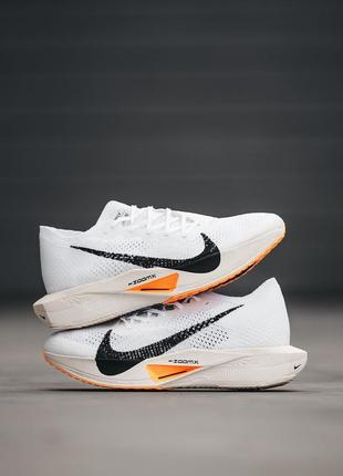 Мужские кроссовки nike air zoomx vaporfly white black orange 40-41-42-43-44-45