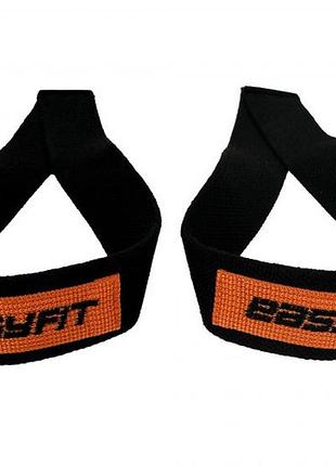 Лямки атлетические easyfit delta 0040 для становой тяги черные