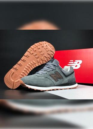 Мужские кроссовки new balance 574 classic серые2 фото