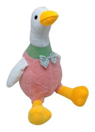 М'яка іграшка гусак валера 40 см рожевий