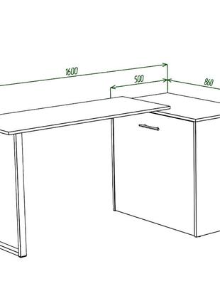 Ліжко-трансформер стіл sirim-d білий. меблі 2 в 1 смарт. розкладний смарт компактний розкладачка стіл лофт5 фото
