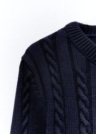 Облегающий синий свитер zara new4 фото