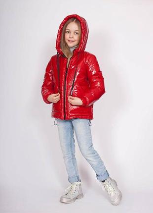 Демисезонная куртка монклер на девочку - весна осень для подростка/ весенняя модная подростковая деми курточка3 фото