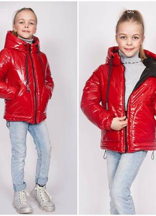 Демисезонная куртка монклер на девочку - весна осень для подростка/ весенняя модная подростковая деми курточка