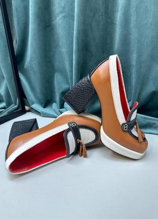 Женские туфли на устойчивом каблуке lopes5 фото