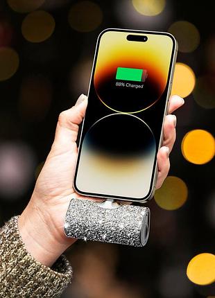 Повербанк зарядное устройство в стразах