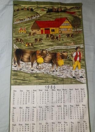 Lehner винтажное полотенце календарь.3 фото