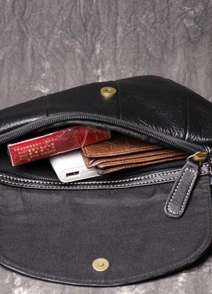 Мужская нагрудная сумка кожаная мужские сумки слинг через плечо, нагрудные сумки5 фото