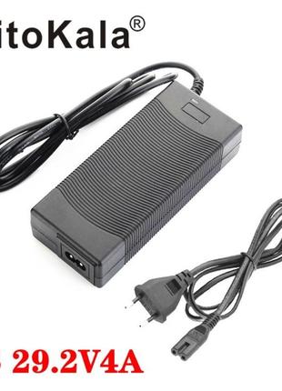 Зарядний пристрій liitokala для lifepo4 акумулятора 24 (29,2) вольта 4a 8s