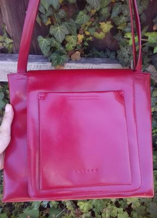 Кожаная красная сумка планшет bruder4 фото