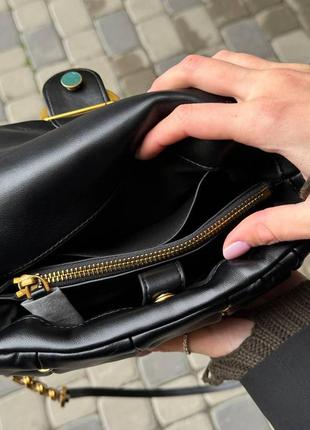 Жіноча сумка брендова pinko, жіноча сумочка пінко, пінко сумка чорного кольору, натуральна шкіра4 фото