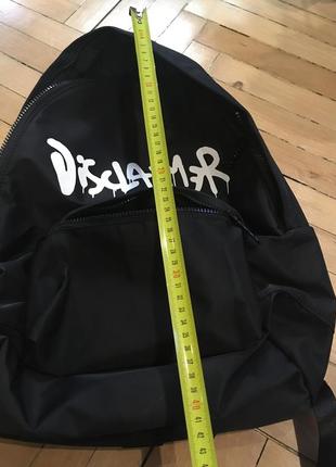 Рюкзак черный disclaimer spray street y2k