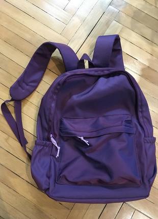 Рюкзак нейлоновий фіолетовий y2k