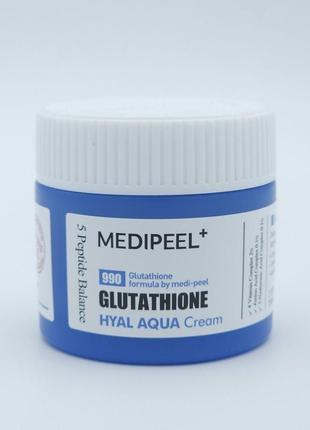 Medi-peel glutathione hyal aqua cream увлажняющий крем-гель с глутатионом для сияния кожи