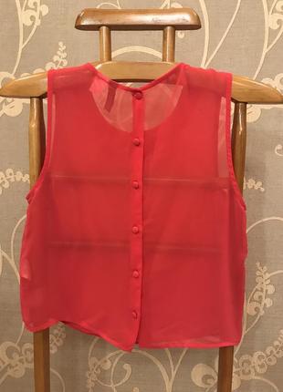 Очень красивая и стильная брендовая блузка красного цвета 19.2 фото