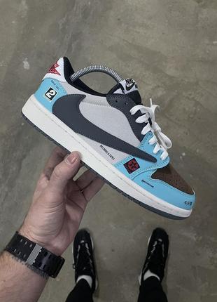 Чоловічі замшеві кросівки nike air force blue grey brown