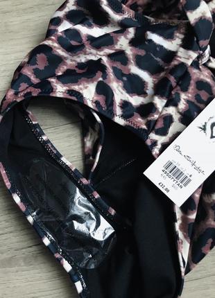 Новий суцільний купальник анімалістичний принт лео miss selfridge, з поясом і пряжкою uk6 xs-s7 фото