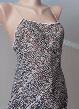 Стильная легкая шифоновая леопардовая пижама пеньюар h&m рр36-38\м8 фото