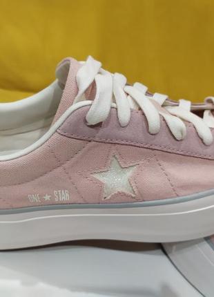 Кроссовки converse sneakers one star platform ox rosa-bianco 560987c