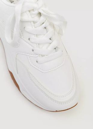 Кросівки жіночі екошкіра, колір білий, 243r186-157