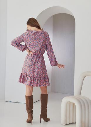 Короткое платье с рюшами платья3 фото