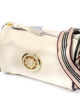 Дивовижна сумка для стильних жінок із натуральної шкіри vintage 22264 білий