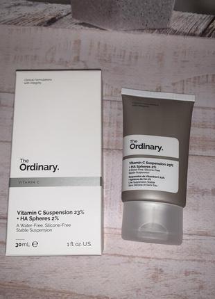 Сироватка vitamin c suspension  23% + ha spheres 2% the ordinary1 фото