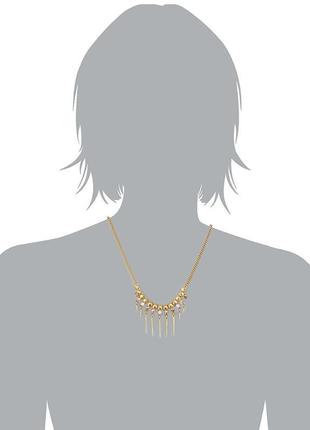 Позолочене кольє з підвісками pilgrim данія елітна ювелірна біжутерія3 фото