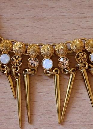 Позолочене кольє з підвісками pilgrim данія елітна ювелірна біжутерія5 фото