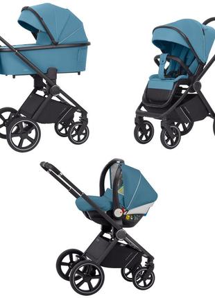 Коляска універсальна carrello ultimo crl-6517 (3in1) aqua blue /1/