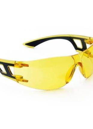 Тактические защитные очки противоосколочные янтарные coolmax
