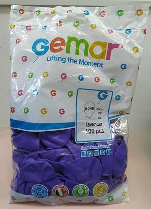 Кульки надувні  26см 1шт фіолетові