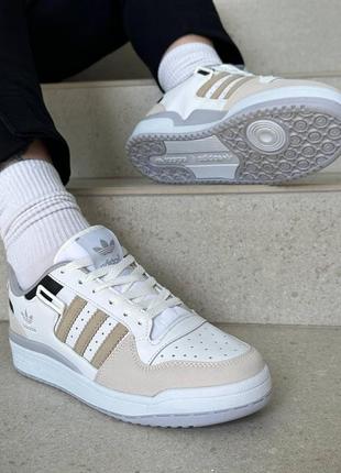 Женские белые кроссовки, кеды adidas forum. размер 36 (23 см)