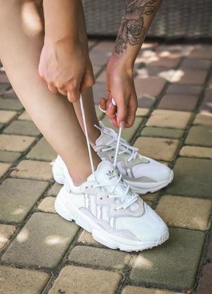 Adidas ozweego cloud white жіночі кросівки адідас