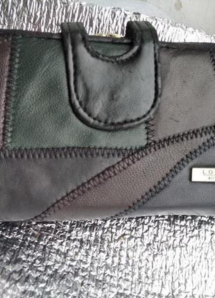 Кошелек кожаный, женский, "lorenz".