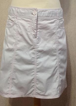 Юбка h&m нежно-розовая,р.м,хлопок