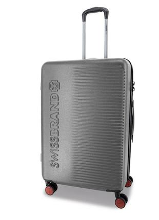 Валіза дорожня 45 л swissbrand enstone (s) grey (swb_lhens801s)