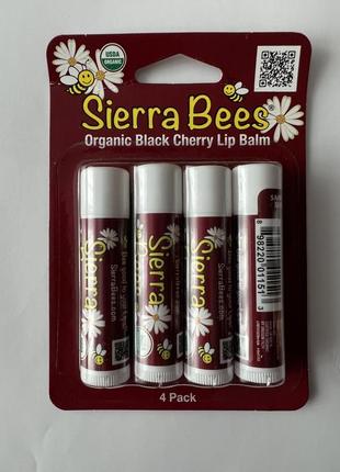Органічні бальзами для губ чорна вишня 🍒 sierra bees
