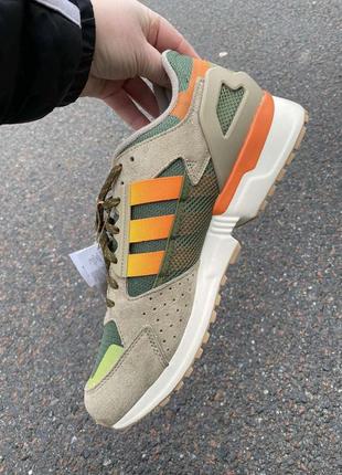 Редкая модель кроссовки замшевые palace x adidas zx 10000 45