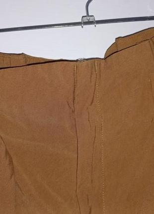 Коричневі шоколадні жіночі брюки штани з поясом eu 42 uk 14 h&m6 фото