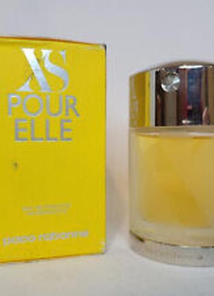 Paco rabanne xs pour elle туалетна вода (vintage в склі) залишок 20 мл, рідкісний